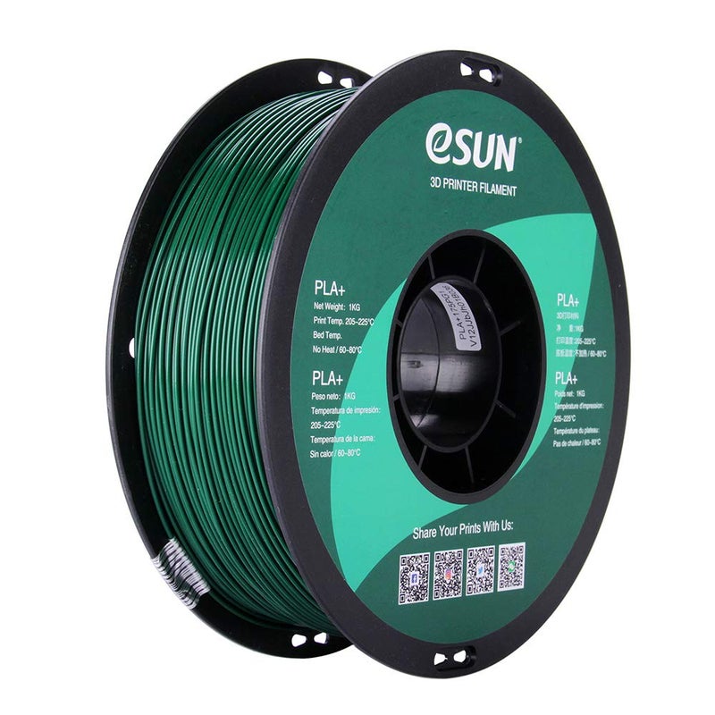 eSUN PLA PRO (PLA+) 3D Printer Filament, Dimensional Accuracy +/- 0.03mm, 1kg Spool, 1.75mm, Pine Green, Pantone 343C - Image 1